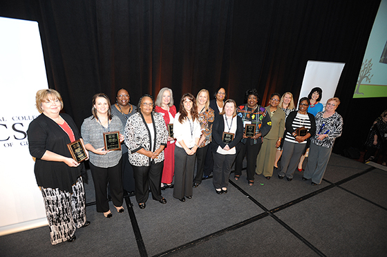 Pictured are winners from the Adult Education Division at the 2016 TCSG Adult Education Fall Conference