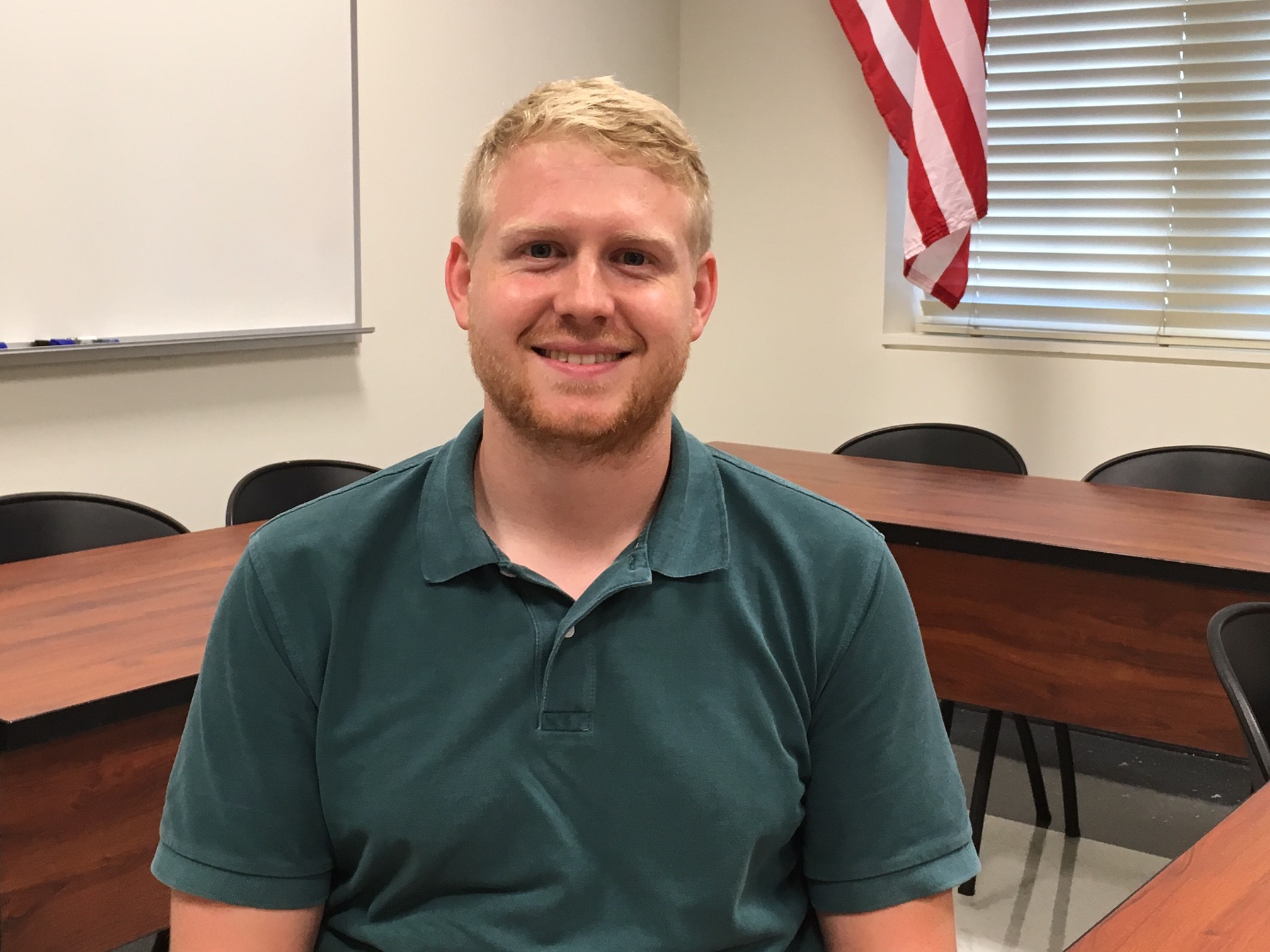 Evan Husland, a CGTC alumnus, is the first graduate of GMC's Bachelor of Applied Science.