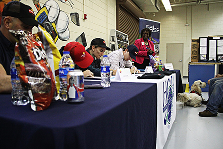 Students at Houston County Career Academy sign with Frito-Lay