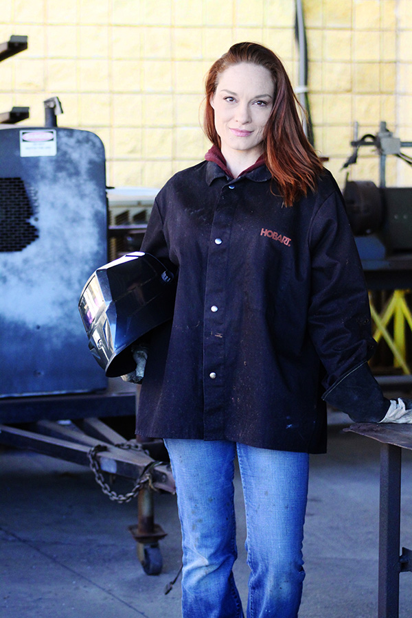 Janette DeVries was unable to separate types of wrenches, but is now confident in her welding abilities. 