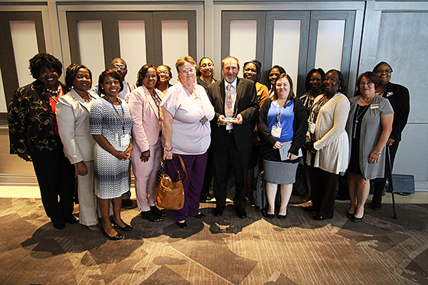 Members of CGTC’s Adult Education Division faculty and staff gather following the presentation of awards at TCSG’s 2018 Adult Education Fall Conference and GED® Awards in September. The Division took home five awards. 