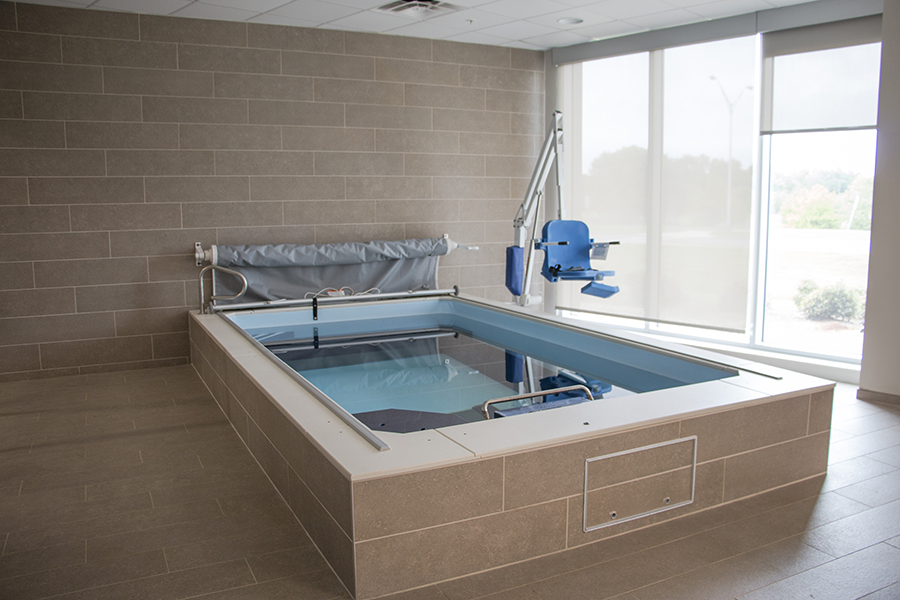 The PTA Lab at CGTC features an endless pool with a water treadmill.