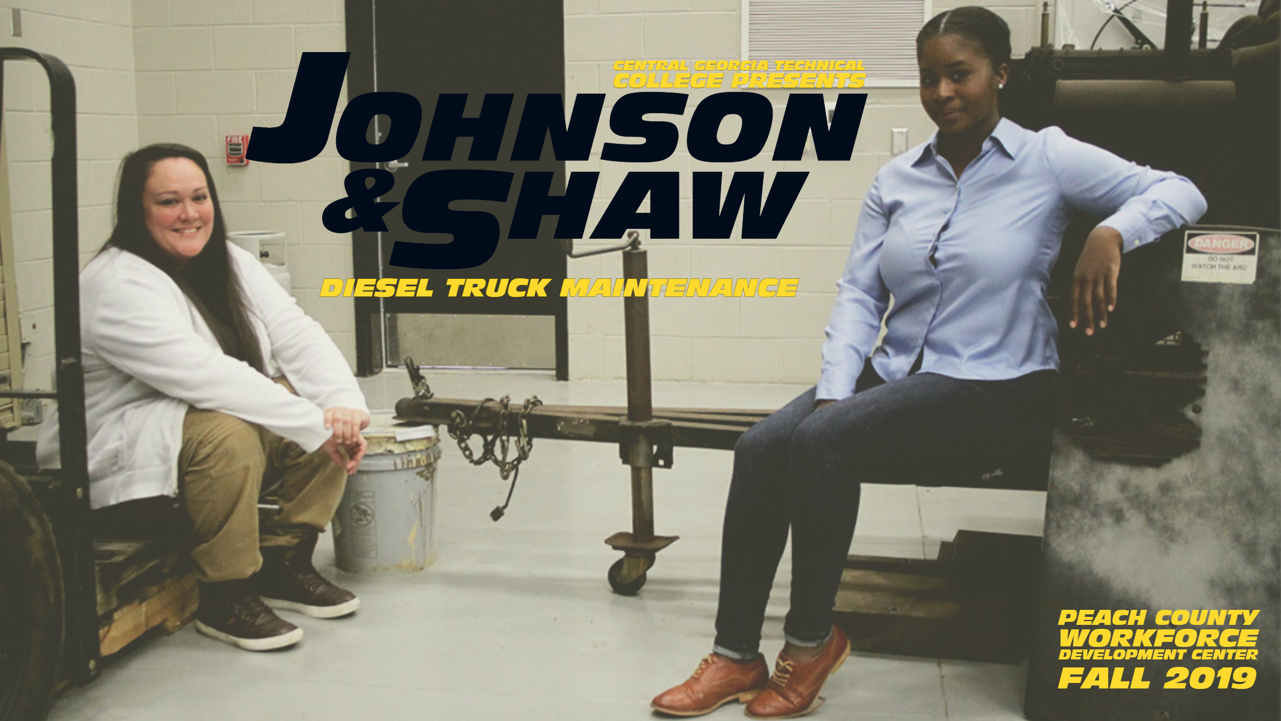 (Left to Right) Tameka Johnson and Brittany Shaw are less than one month into the Diesel Truck Maintenance program at CGTC, overcoming outside expectations for females and facing challenges head-on. 