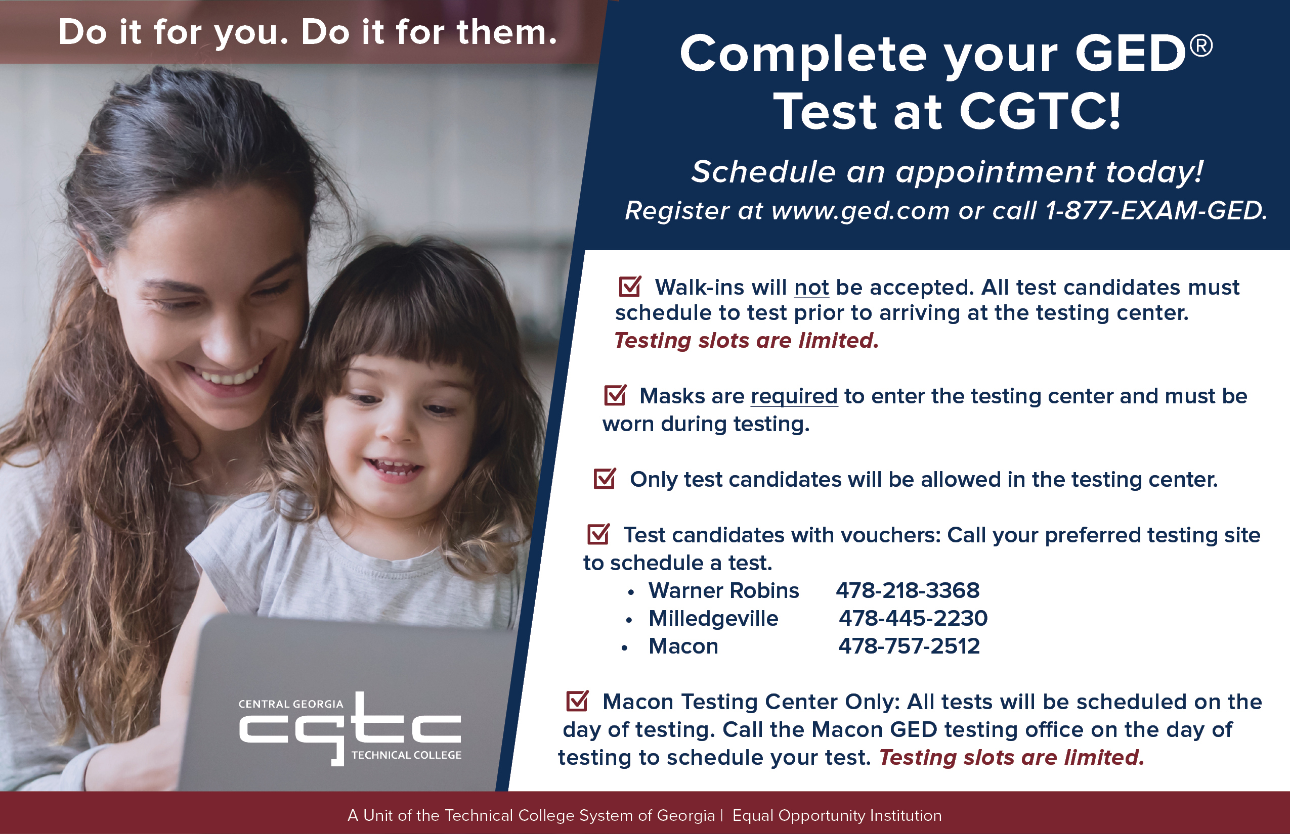 GED Testing Flyer