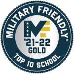 Military Friendly Top 10 School 2021-2022 Gold