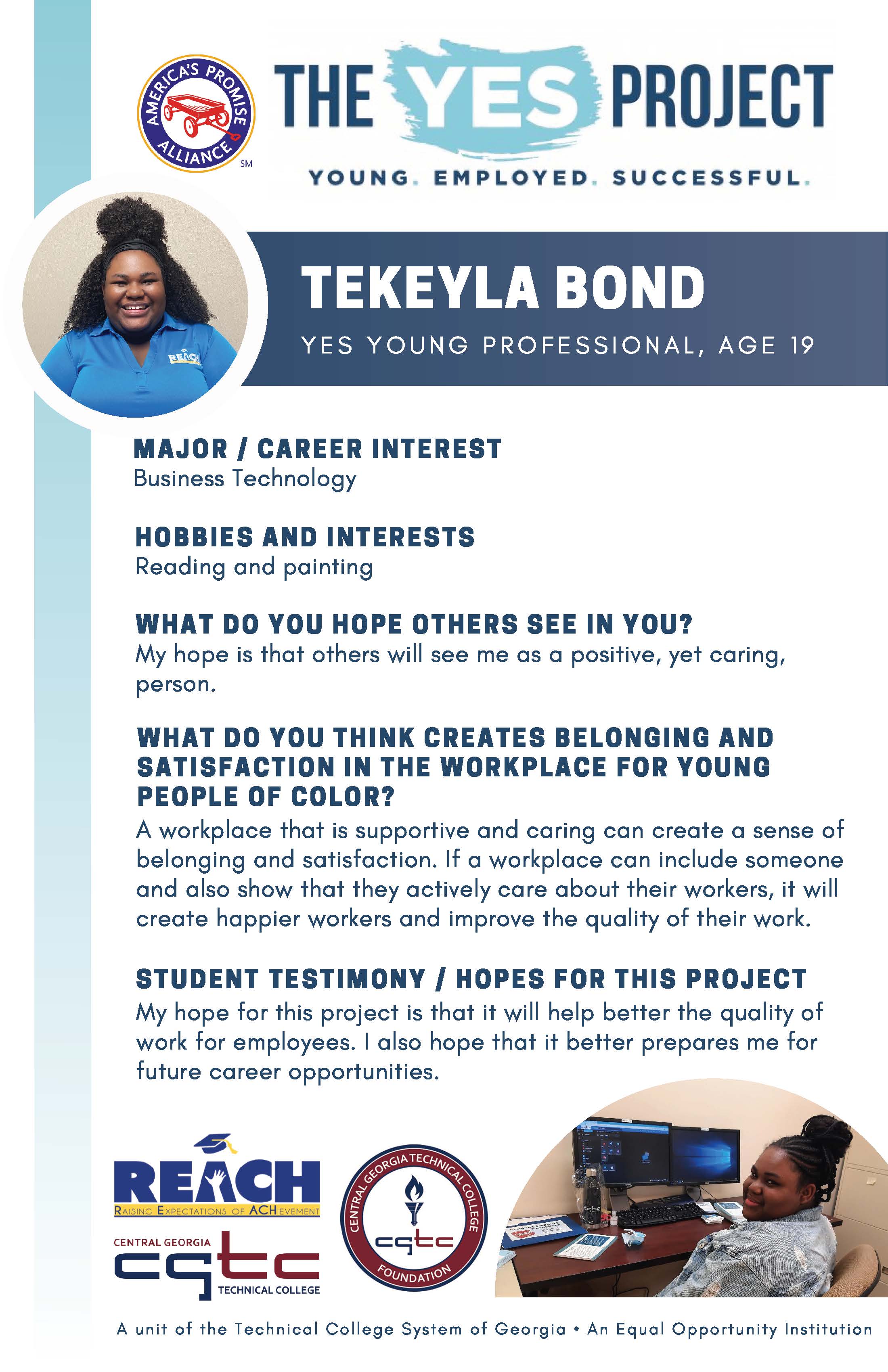 Information about YES participants. 