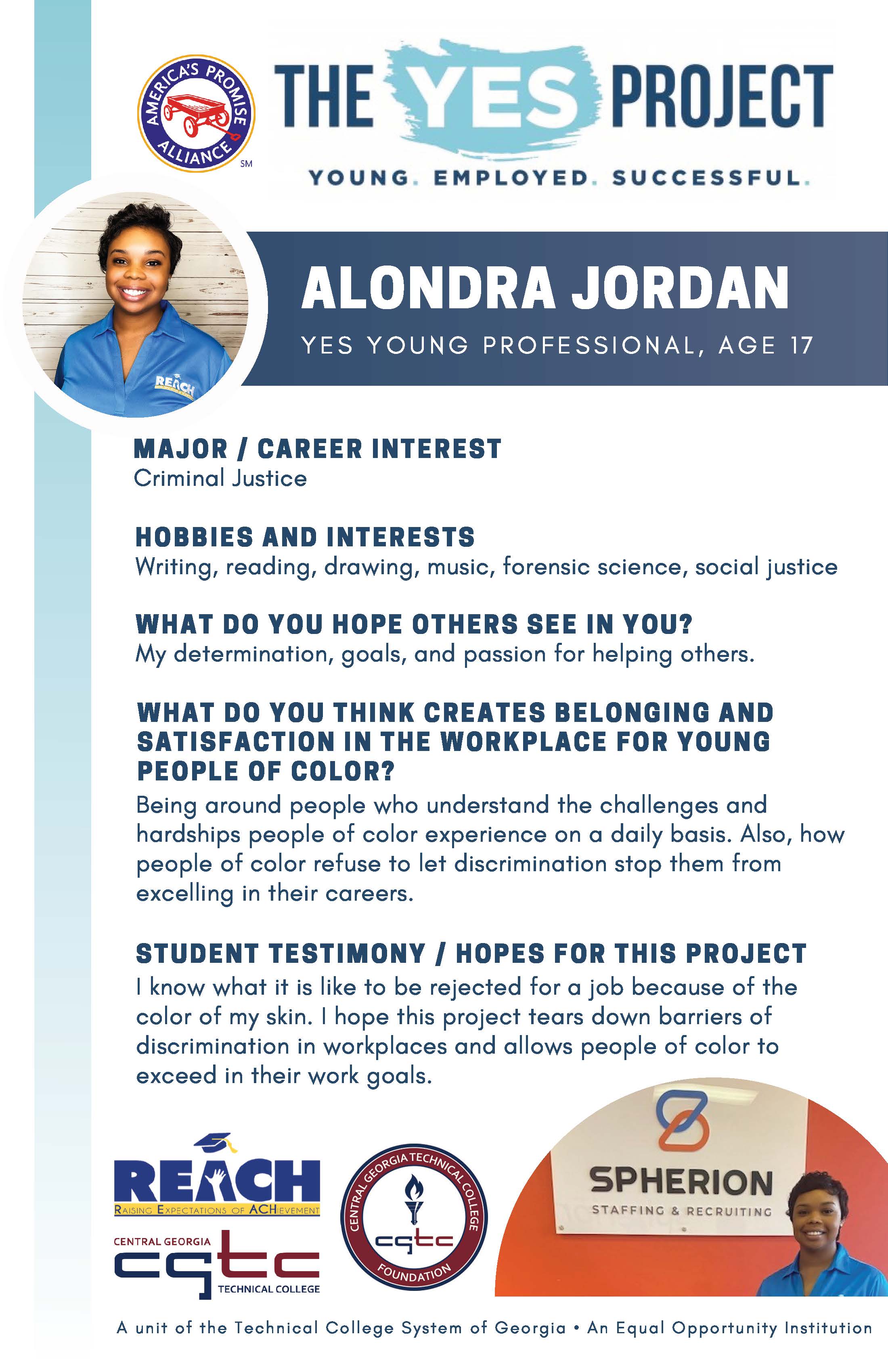 Information about YES participants. 