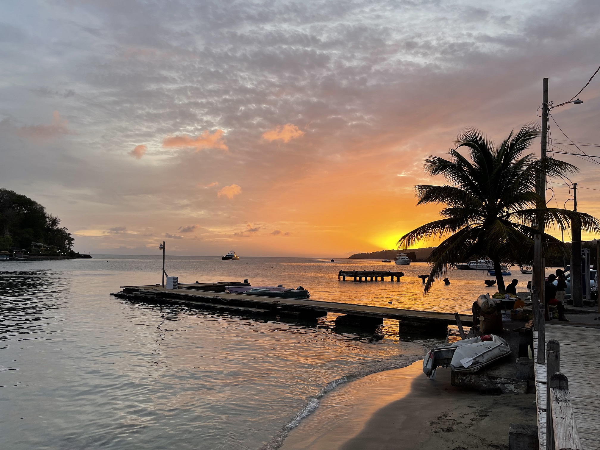 A gorgeous sunset overlooking Young Island