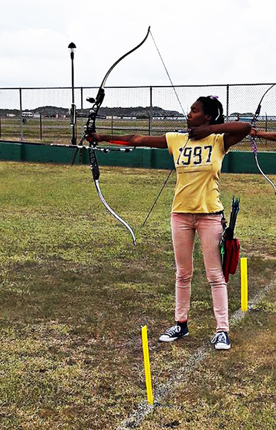 Tiffany Slaton, a first-year student at CGTC, trains in Sweden for Bermuda at the 2017 NatWest Island Games. She is competing for Bermuda and has put off her studies in the Hemodialysis program to do so. *Photo courtesy of Tiffany Slaton. 