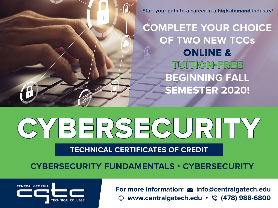 Cybersecurity informational graphic. 