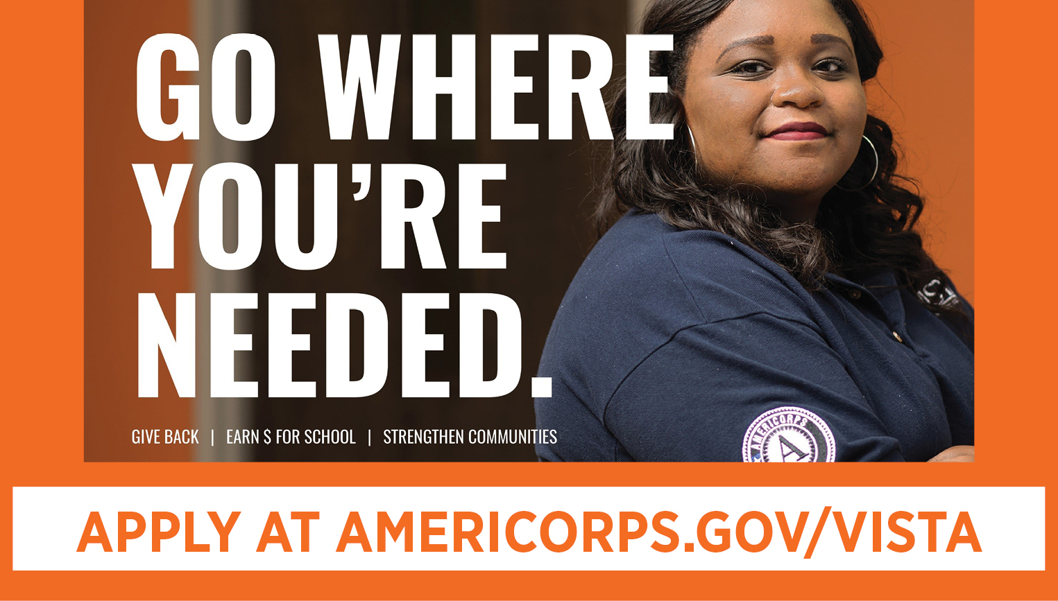 LOCAL OPPORTUNITY: Join CGTC in our fight to end poverty. Our four TEAMS Outreach Center Student Resource Specialist positions will focus on community and economic development, community outreach, and education. 

APPLY AT AMERICORPS.GOV/VISTA. CONTACT: Kennethia Westbrook | kwestbrook@centralgatech.edu | (478) 218-3314